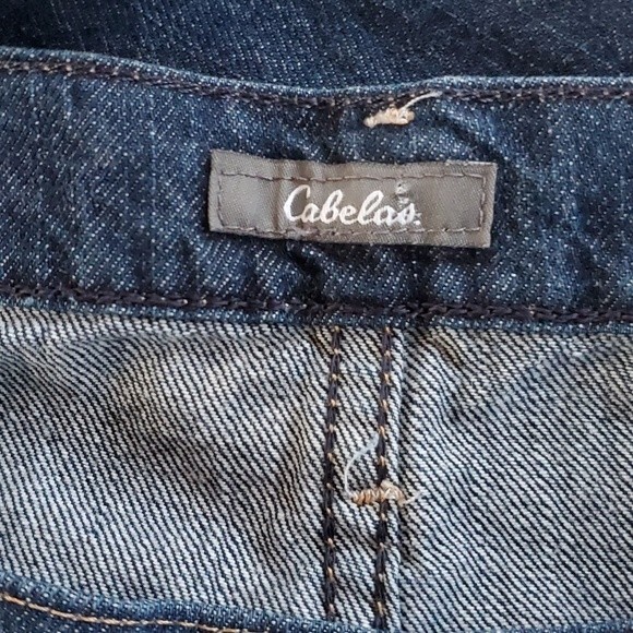 CABELA'S JEANS WOMEN'S SIZE 16S 16 SHORT DARK WASH STRAIGHT LEG 100% COTTON - Picture 3 of 11